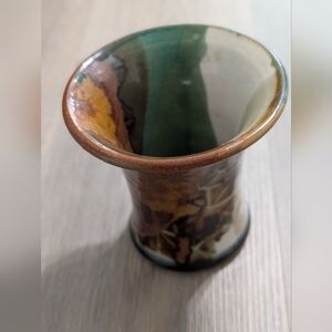 Apple Lane Handcrafted Multicolor Ceramic Vase - Preloved